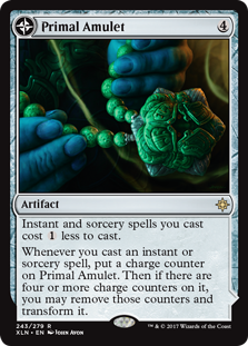 Primal Amulet (Primal Wellspring) (Ixalan) Damaged / Poor