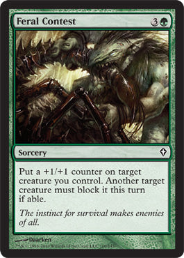 Feral Contest (Worldwake) Light Play