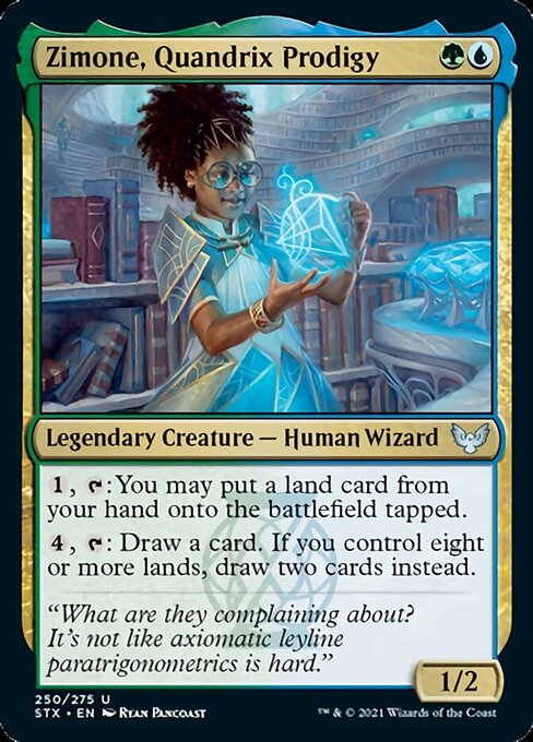 Zimone, Quandrix Prodigy (Strixhaven) Light Play Foil