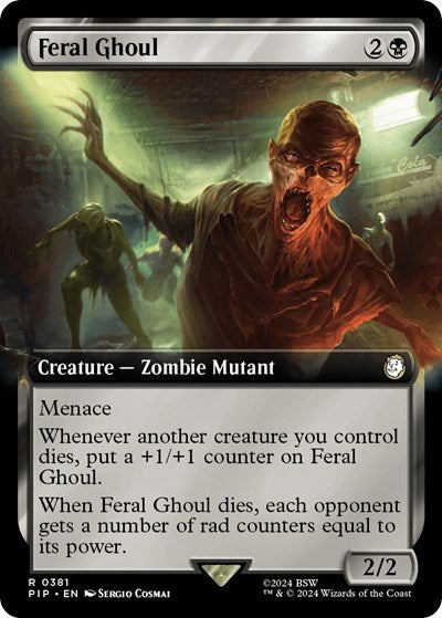 Feral Ghoul (Extended Art) (Universes Beyond: Fallout) Near Mint