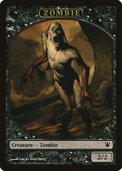 Zombie Token (7) (Innistrad) Medium Play