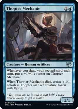 Thopter Mechanic (The Brothers' War) Light Play Foil