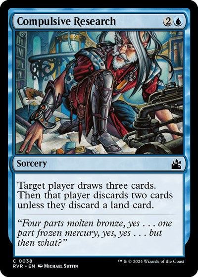 Compulsive Research (Ravnica Remastered) Light Play Foil