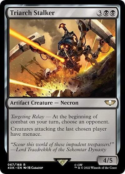 Triarch Stalker (Surge Foil) (Universes Beyond: Warhammer 40K) Light Play Foil