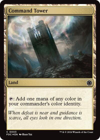 Command Tower (Commander: Foundations) Light Play Foil