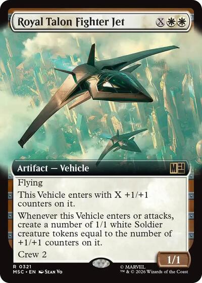 Royal Talon Fighter Jet (Extended Art) (Commander: Marvel Super Heroes) Near Mint