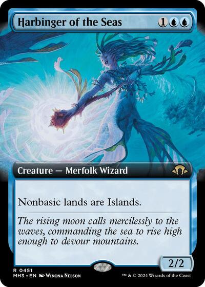 Harbinger of the Seas (Extended Art) (Modern Horizons 3) Medium Play Foil
