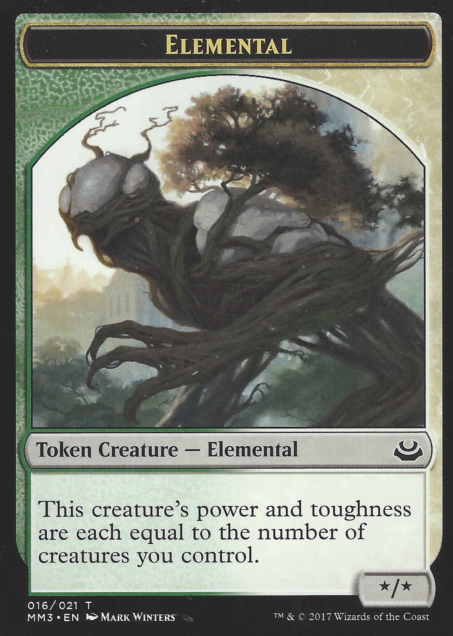 Elemental Token (Modern Masters 2017) Light Play