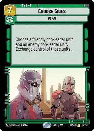 Choose Sides (Shadows of the Galaxy) Near Mint Foil
