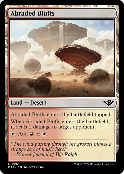 Abraded Bluffs (Outlaws of Thunder Junction) Light Play