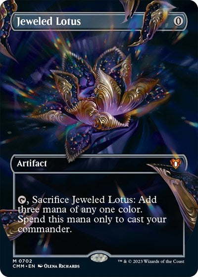 Jeweled Lotus (Borderless) (Commander Masters) Light Play Foil