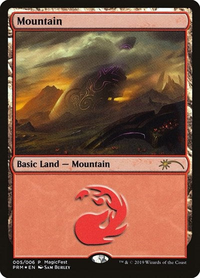 Mountain (2019) (Promos: Magicfest Cards) Light Play Foil