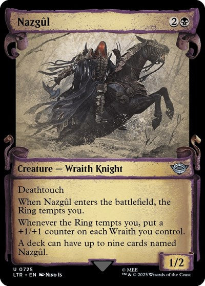 Nazgul (0725) (Showcase Scrolls) (Universes Beyond: The Lord of the Rings: Tales of Middle-earth) Light Play Foil
