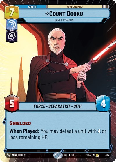 Count Dooku Darth Tyranus (Hyperspace) (Spark of Rebellion) Near Mint
