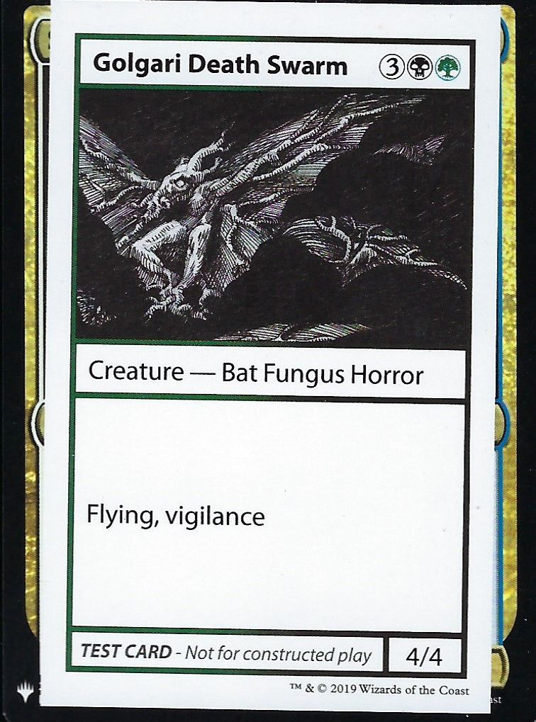 Golgari Death Swarm (Mystery Booster Test Print) Light Play