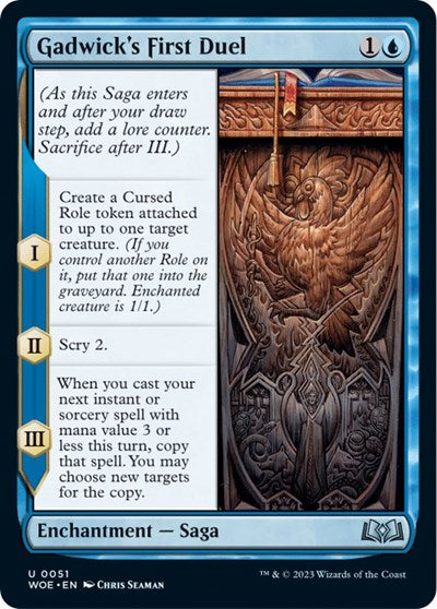 Gadwick's First Duel (Wilds of Eldraine) Medium Play Foil