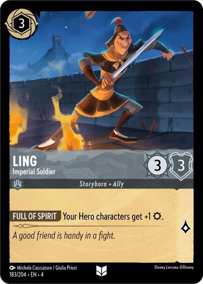 Ling - Imperial Soldier (Ursula's Return) Near Mint Cold Foil