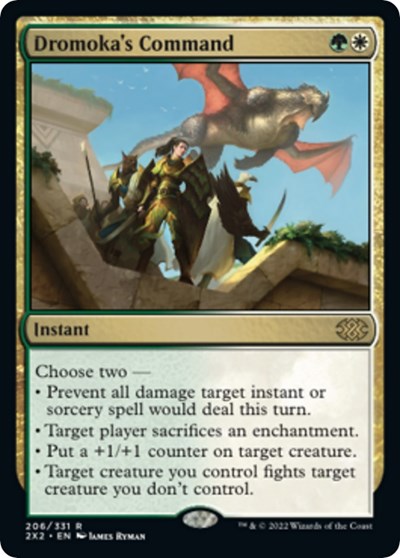 Dromoka's Command (Double Masters 2022) Near Mint Foil
