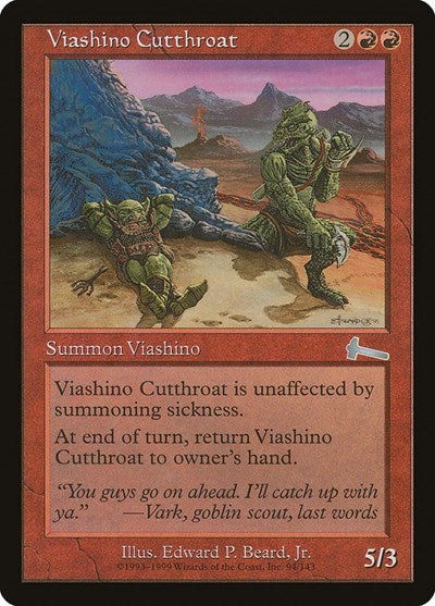 Viashino Cutthroat (Urza's Legacy) Near Mint Foil