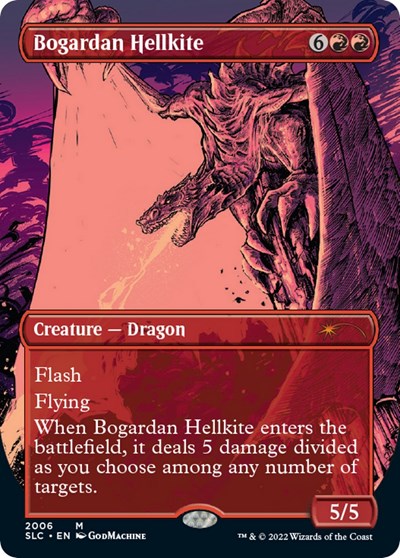 Bogardan Hellkite (Borderless) (Secret Lair: 30th Anniversary Countdown Kit) Near Mint Foil