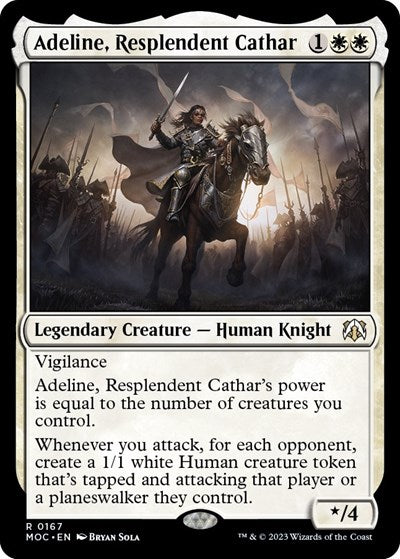 Adeline, Resplendent Cathar (Commander: March of the Machine) Damaged / Poor