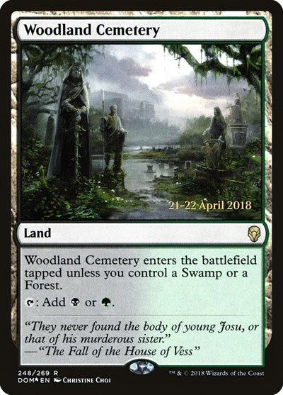 Woodland Cemetery (Promos: Prerelease Cards) Medium Play Foil