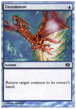 Unsummon (8th Edition) Heavy Play Foil