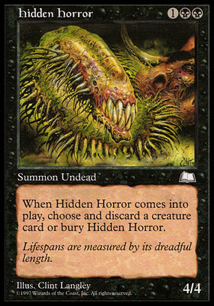 Hidden Horror (Weatherlight) Medium Play