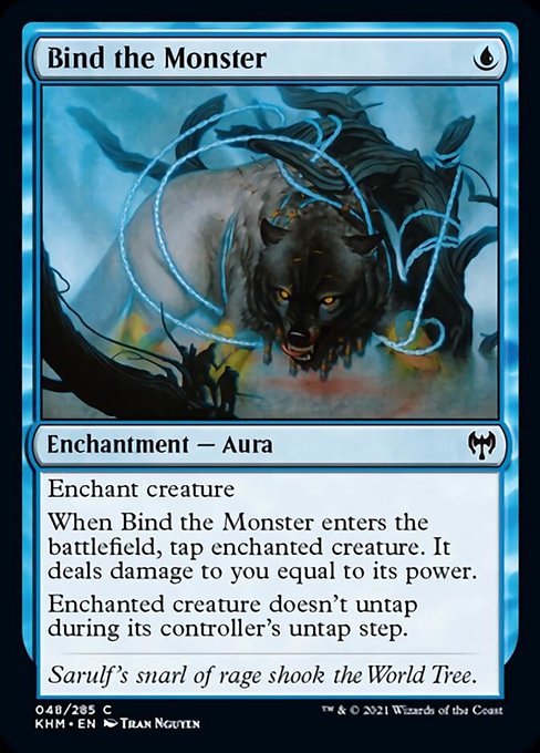 Bind the Monster (Kaldheim) Light Play Foil