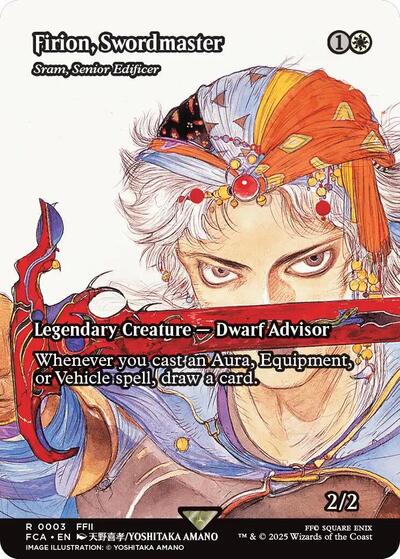 Firion, Swordmaster - Sram, Senior Edificer (Showcase) (Universes Beyond: FINAL FANTASY: Through the Ages) Near Mint Foil