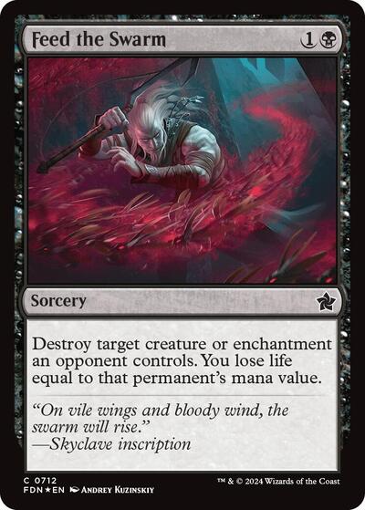 Feed the Swarm (Foundations) Near Mint Foil
