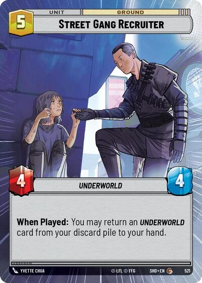 Street Gang Recruiter (Hyperspace) (Shadows of the Galaxy) Near Mint Foil