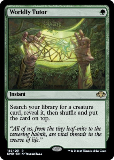 Worldly Tutor (Dominaria Remastered) Near Mint