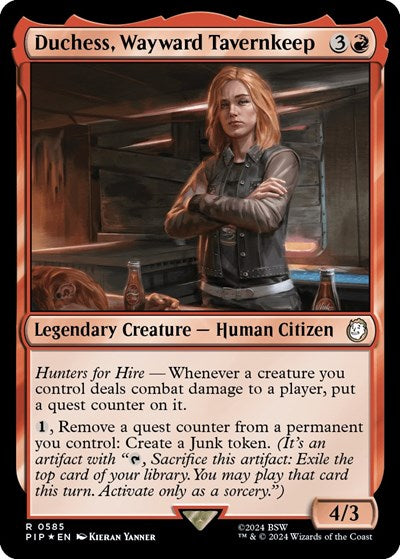 Duchess, Wayward Tavernkeep (Surge Foil) (Universes Beyond: Fallout) Light Play Foil