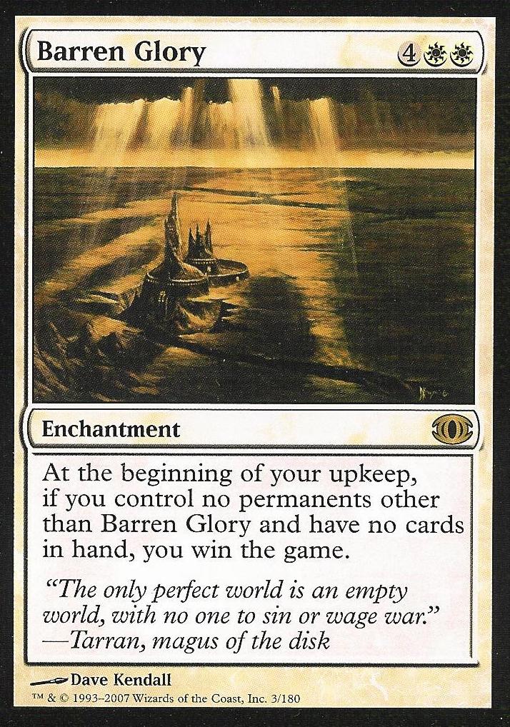 Barren Glory (Futuresight) Heavy Play Foil
