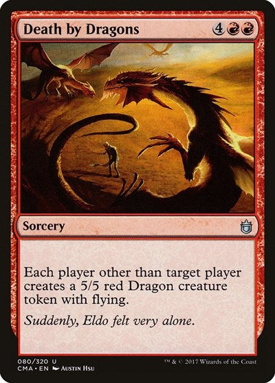 Death by Dragons (Commander Anthology) Medium Play