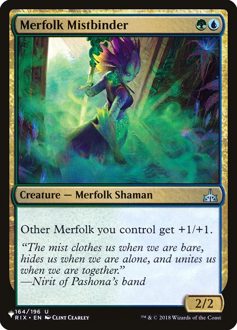 Merfolk Mistbinder (The List) Light Play
