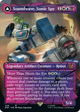 Soundwave, Sonic Spy (Shattered Glass) (Universes Beyond: Transformers) Light Play