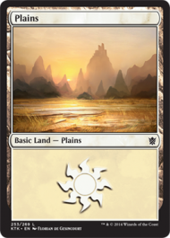 Plains (253) (Khans of Tarkir) Medium Play Foil