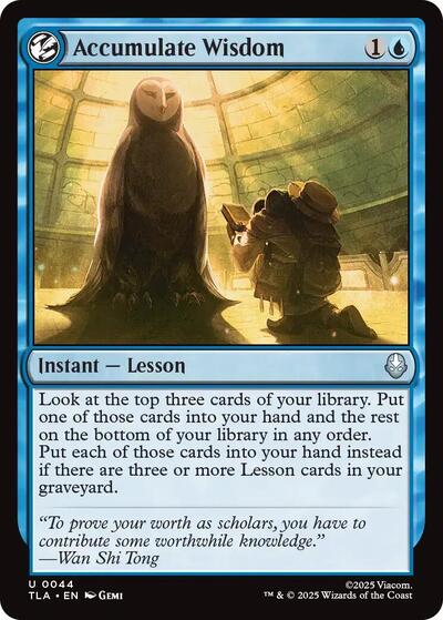 Accumulate Wisdom (Avatar: The Last Airbender) Near Mint Foil