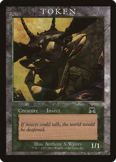 Insect Token (Onslaught) (Promos: Magic Player Rewards) Damaged / Poor
