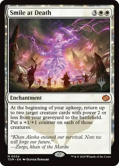 Smile at Death (Promo Pack: Tarkir: Dragonstorm) Near Mint Foil