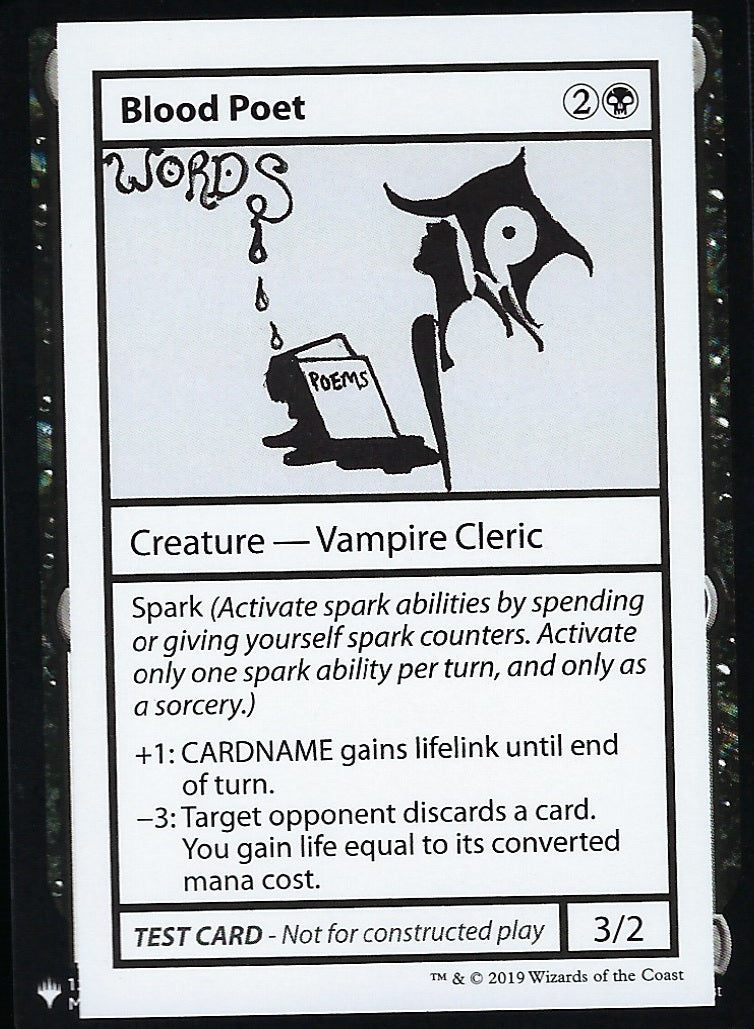 Blood Poet (Mystery Booster Test Print) Near Mint