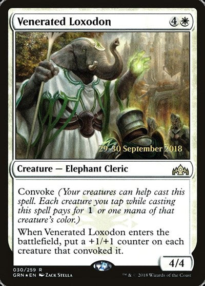 Venerated Loxodon (Promos: Prerelease Cards) Light Play Foil