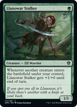 Llanowar Stalker (Dominaria United) Medium Play