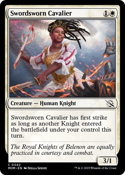 Swordsworn Cavalier (March of the Machine) Light Play Foil