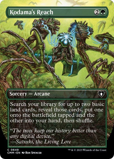 Kodama's Reach (Borderless) (Commander Masters) Light Play