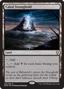 Cabal Stronghold (Dominaria) Damaged / Poor