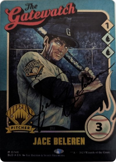 Jace Beleren (746) (Autographed) (Secret Lair) Light Play Foil