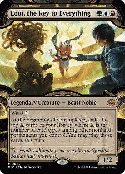 Loot, the Key to Everything (Showcase) (Raised Foil) (Outlaws of Thunder Junction: The Big Score) Near Mint Foil